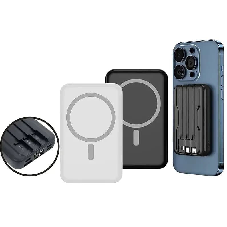 Kablosuz Şarjlı 10.000 mAh Mobil Powerbank — logolu promosyon ürünü