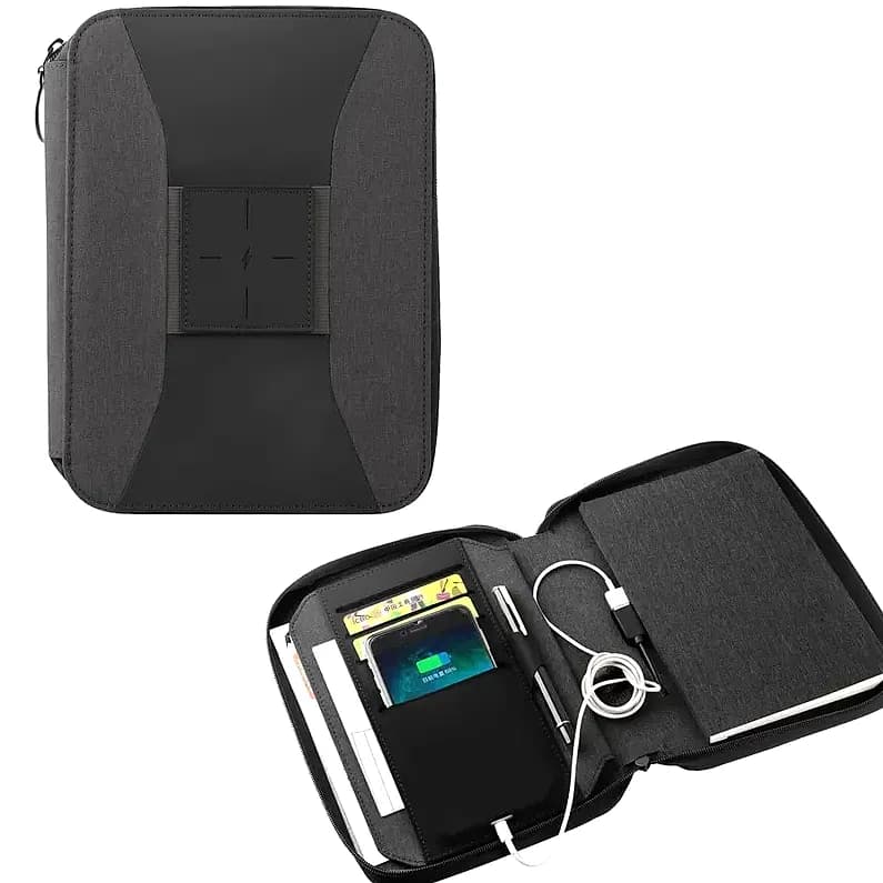 5000 mAh Kablosuz Organizer Powerbank, promosyon kataloğunda logolu model