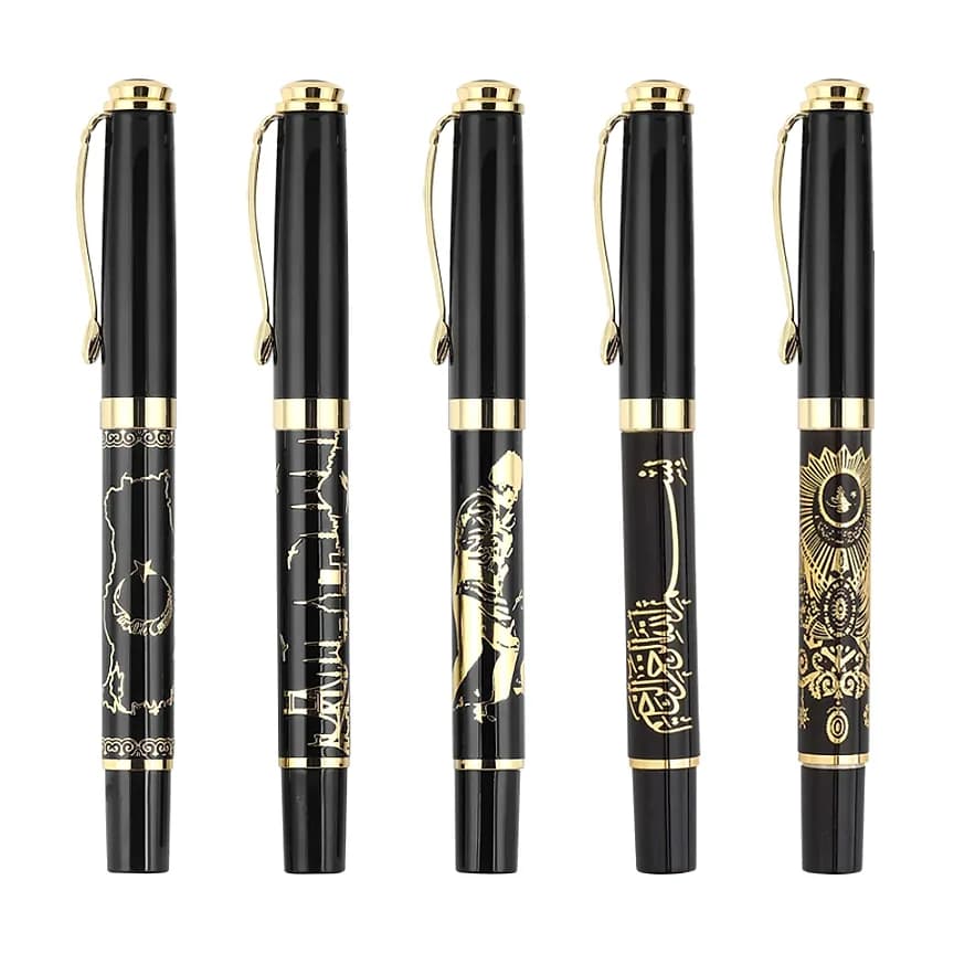Altın İşlemeli Metal Roller Kalem, 210 TL — toptan promosyon siparişlerine uygun