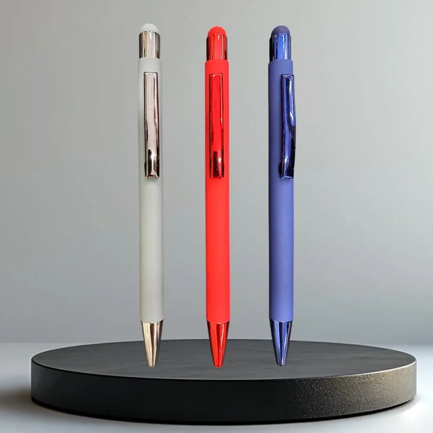 Kauçuk Gövdeli Rubber Touch Tükenmez Kalem için logolu promosyon üretimi