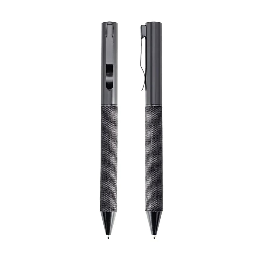 Dokulu Gövdeli Metal Kalem, 130 TL, 500 Adet — logo baskılı promosyon seçeneği