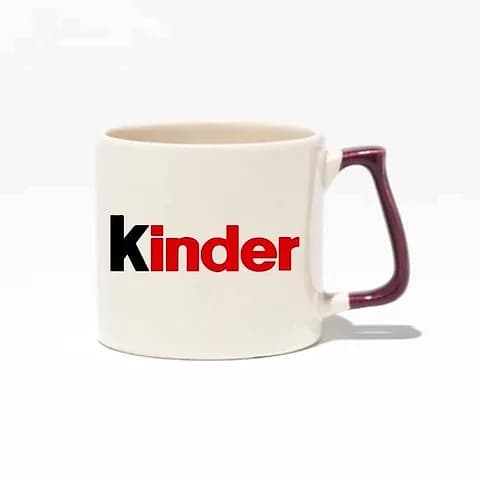 Lila Kulplu Porselen Kupa, Ofis ve Kafe Servisi için logolu promosyon üretimi