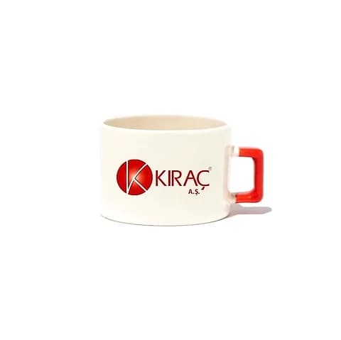 Porselen Kırmızı Kulplu Nescafe Fincanı, 100 Adet — logolu promosyon ürünü