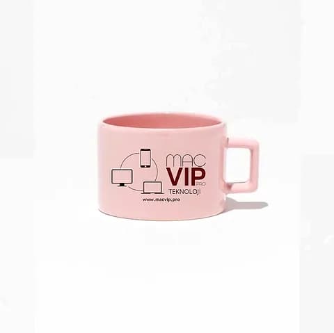 Pastel Pembe Nescafe Fincanı | 100 Adetten — logo baskılı promosyon seçeneği