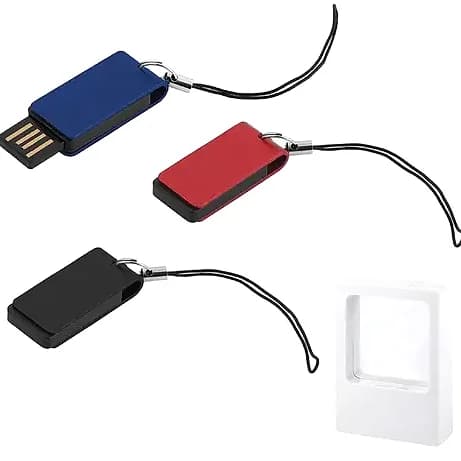 8 GB Alüminyum USB Bellek, Döner Mekanizma — logo baskılı promosyon seçeneği