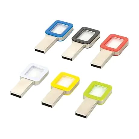 Şeffaf Gövdeli 8 GB USB Bellek; promosyon siparişlerinde kurumsal baskı için hazır