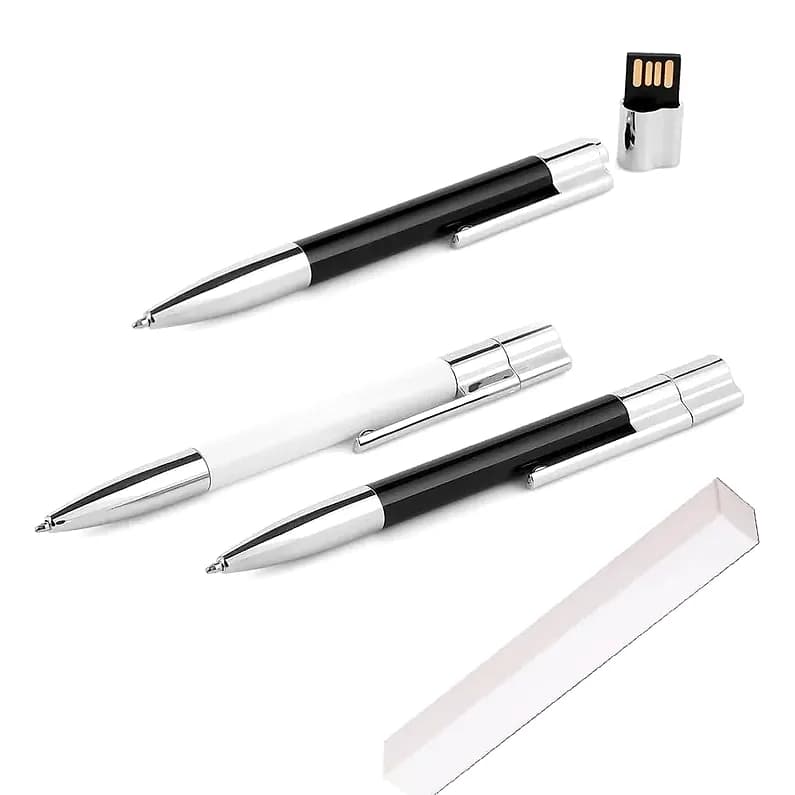 Kalem Formunda USB Bellek, Kapaklı, promosyon kataloğunda logolu model