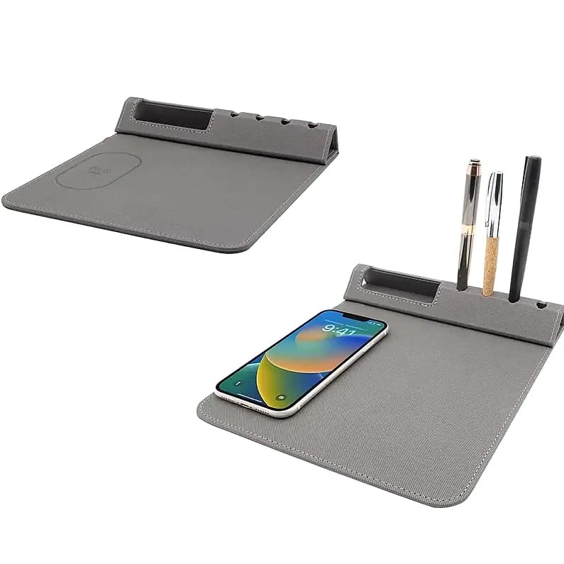 Kablosuz Şarj Eden Mousepad, Kaymaz Taban, promosyon kataloğunda logolu model