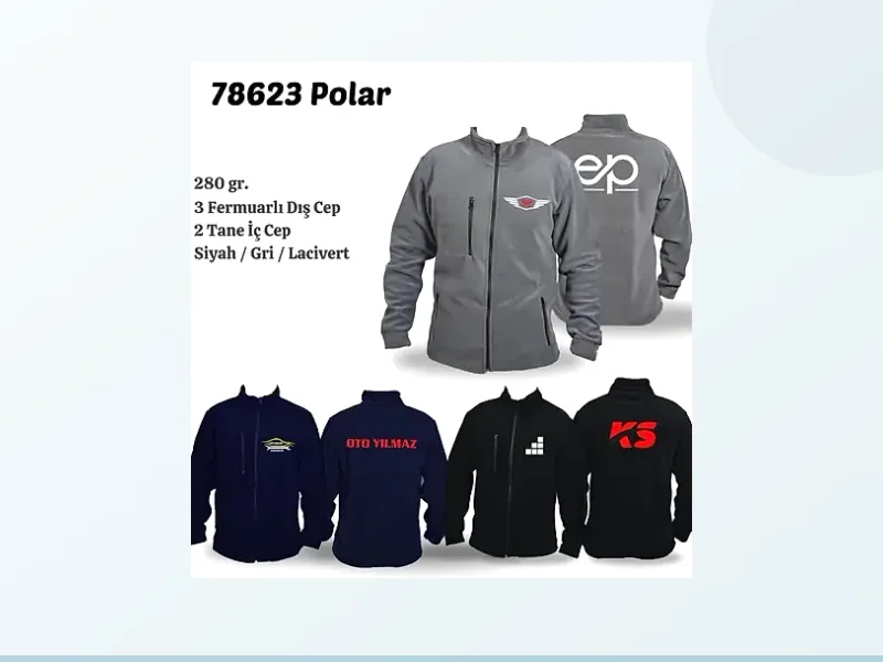 Promosyon polar ceket kategorisinde logolu ürün seçenekleri